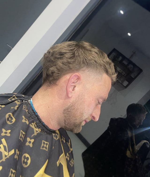Textured mullet at The Barber Hut